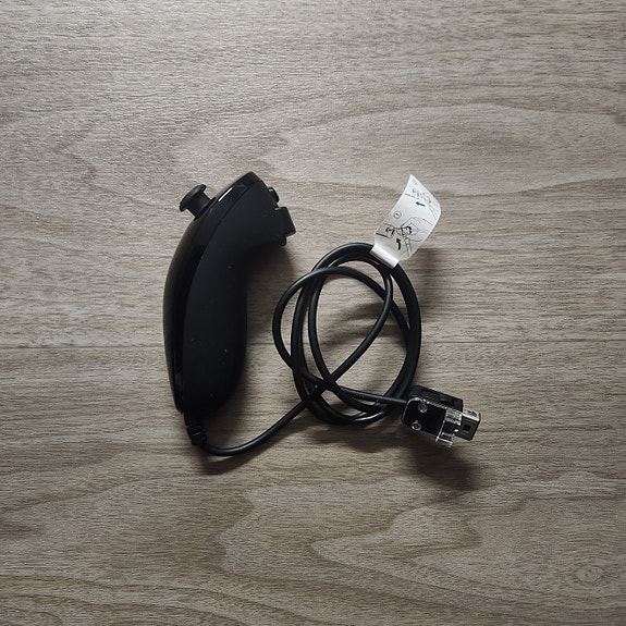 Nintendo Wii Nunchuk Ohjain Musta Alkuperäinen