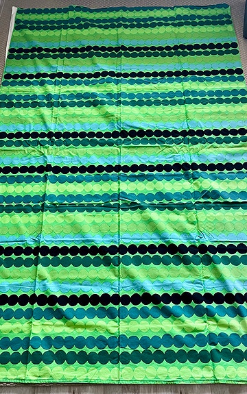 Marimekko Räsymatto kangas vihreä 100 % puuvilla