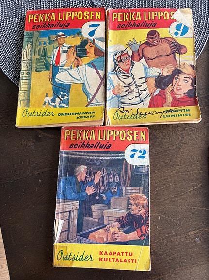 Pekka Lipposen seikkailuja ja Outsider -pokkareita