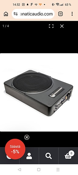 Phoenix gold ZR10P aktiivisubwoofer autoon