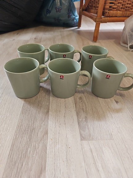 Iittala Teema mukit vihreä, 6 kpl