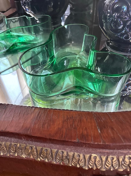 Iittala Aalto kulho vihreä lasi