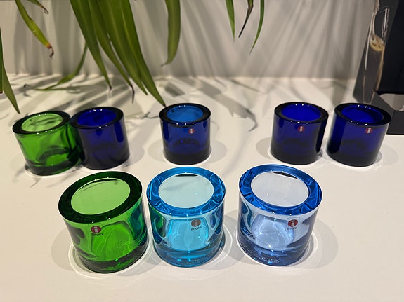 Iittala/Marimekko Kivi-tuikku vihreä ja sininen