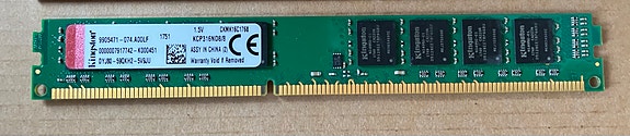 8GB DDR3 Kingston 1600MHz