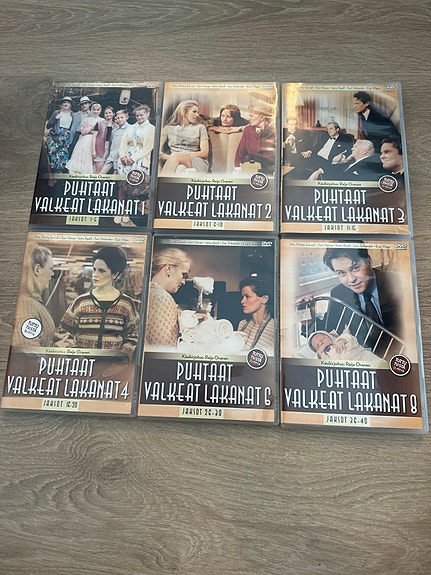 Dvd: Puhtaat valkeat lakanat 1, 2, 3 , 4, 6 ja 8