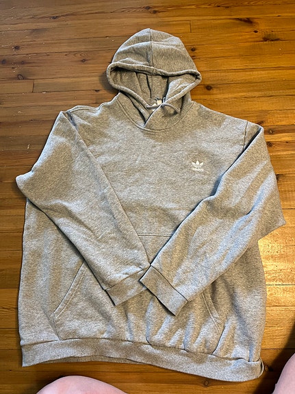 Adidas huppari XXL harmaa, paksu