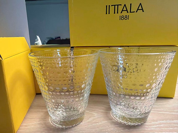 Iittala kastehelmi juomalasi kirkas 2kpl