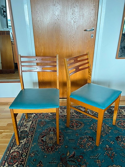 Vintage teak tuolit 2kpl