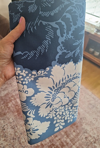Marimekko Ananas-pöytäliina/verho, sinivalkoinen
