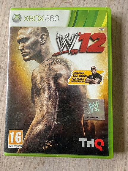 Xbox 360 WWE 12 peli