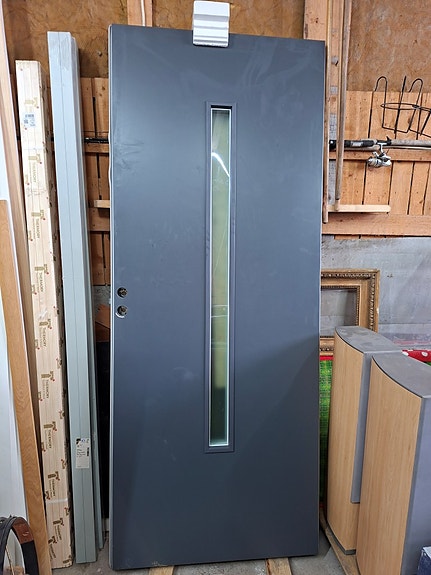 Kaskipuu ulko-ovi 10x23 (thermo, lentomelu ovi ) Uusi. Vasenkätinen