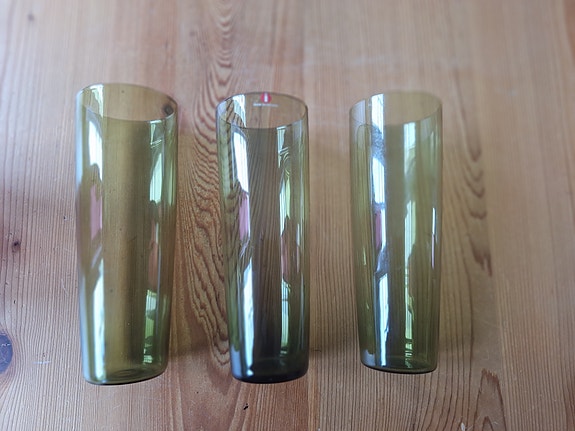 Tapio Wirkkala 2204 Iittala juomalasit vihreä 3kpl
