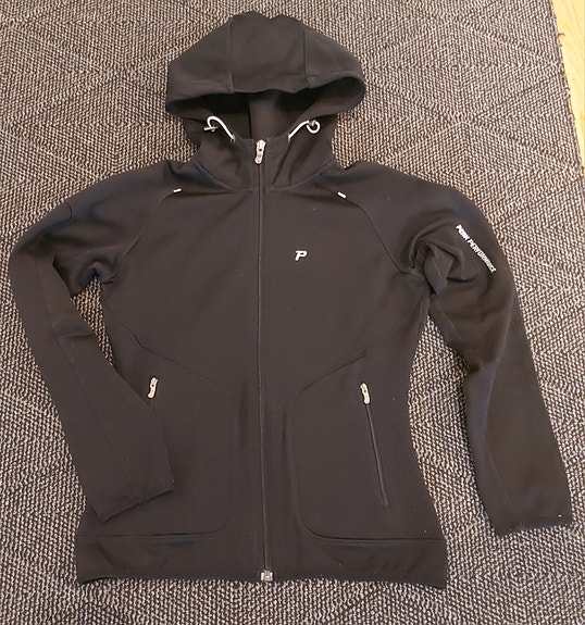Peak Performance musta hupparitakki xs