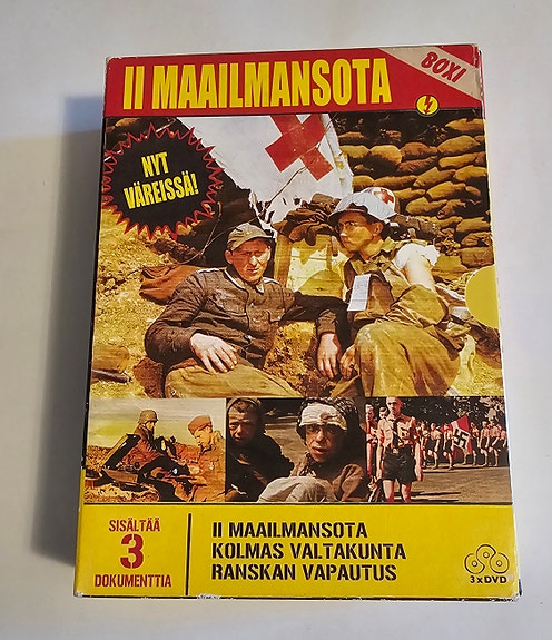 II maailmansota dokumenttiboksi DVD