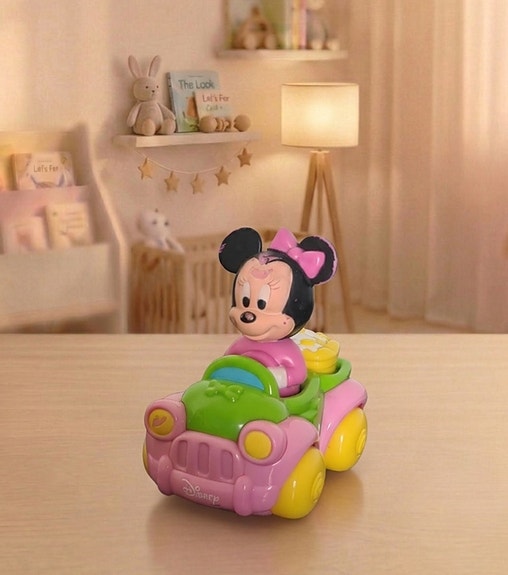 Disney Minnie Mouse mini-leluauto – Käytetty ja söpö!