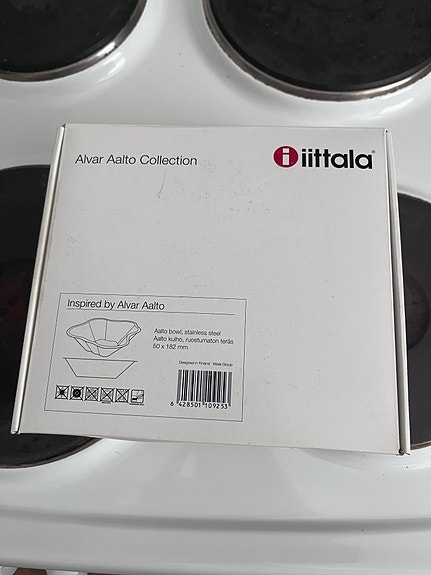 Iittala Alvar Aalto Collection teräskulho 182 × 50 mm