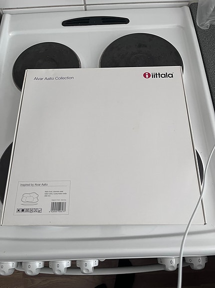 Iittala Alvar Aalto Collection teräsvati 358 mm – käyttämätön