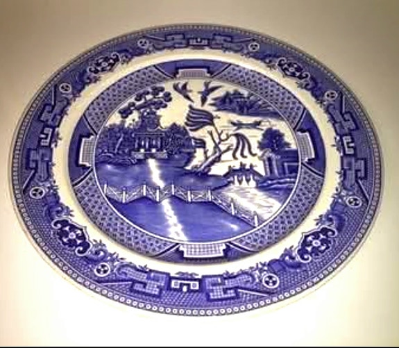 Arabia Blue Willow tarjoilulautanen 33 cm 1932–1949
