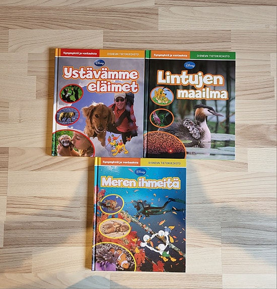 Lasten tietokirjoja 3 kpl