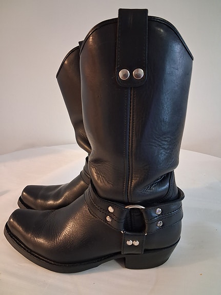 Mustat Cobra tylppäkärkiset Buutsit, Boot Factory, unisex 39 _40