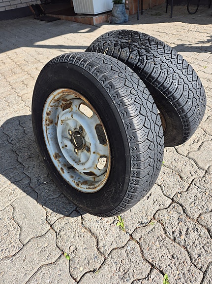 Peräkärryn pyörät 2kpl