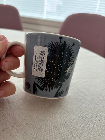 Vanha Haisuli muumimuki tarralla