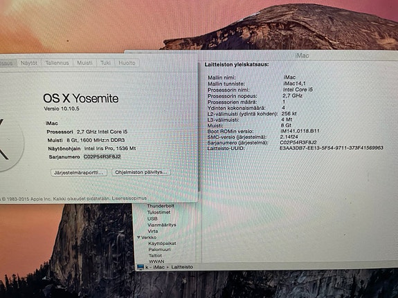 Apple iMac 21.5" (Late 2013) i5, 8GB RAM