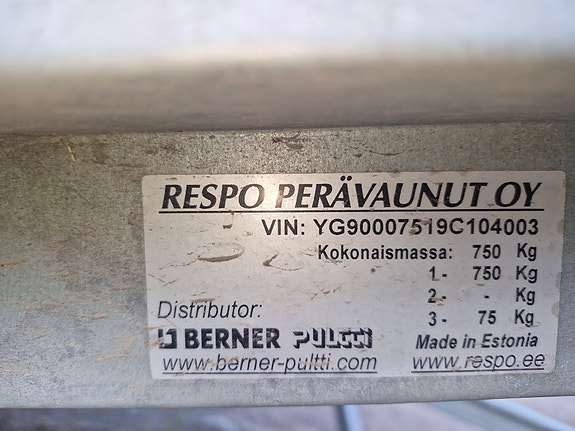 Respo peräkärry