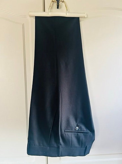Dressmann mustat suorat slim fit-housut, koko 28/32
