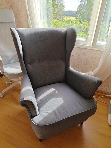 IKEA nojatuoli harmaa