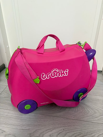 Trunki lasten matkalaukku pinkki