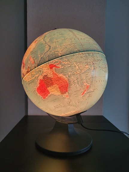 Karttapallo valaistu Scan Globe