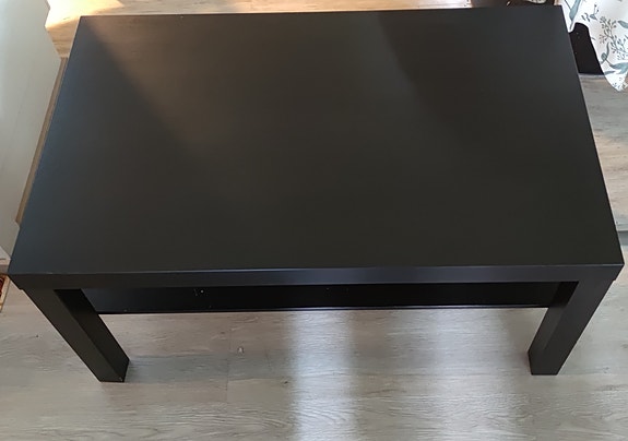 Ikea LACK mustanruskea sohvapöytä 90 x 55 cm