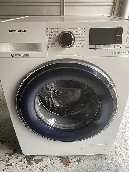 Samsung edestä täytettävä pesukone