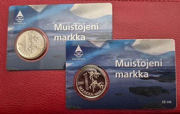Muistojeni markka 1 markan kolikot