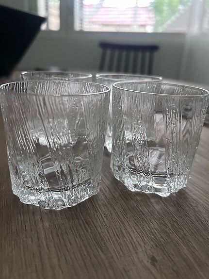 Iittala Kuura lasit, 4 kpl