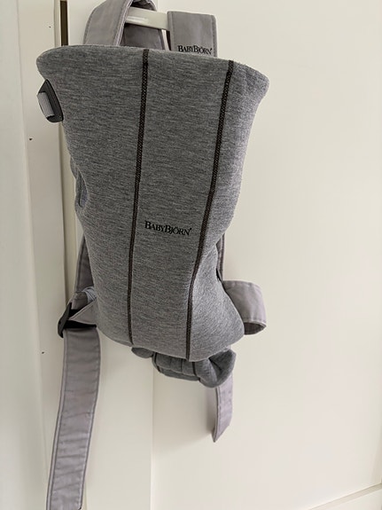 Baby Björn kantoreppu Mini 3D Jersey Light Grey
