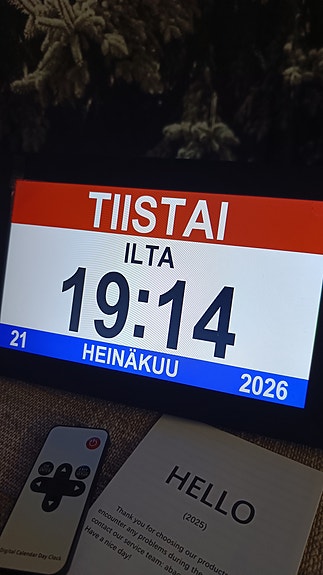 Digitaalinen kalenteri-kello