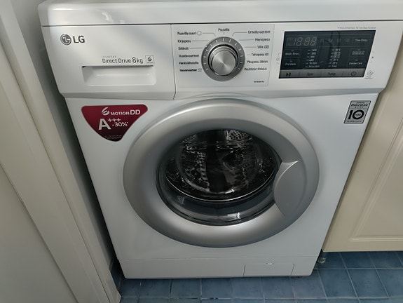 LG DIRECT DRIVE 8kg A+++ PESUKONE