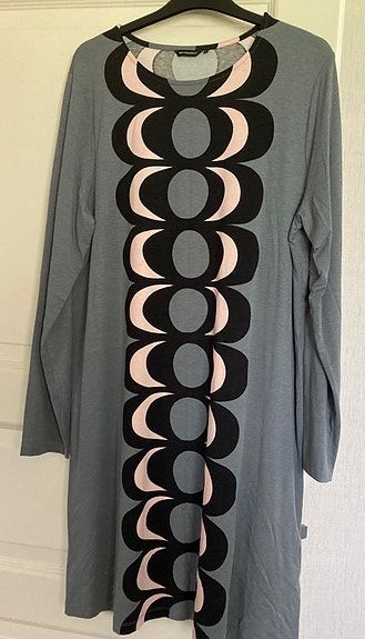 Marimekko Kopaja trikoomekko XXL harmaa viskoosi