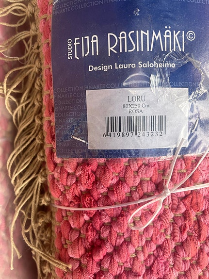 Eija Rasinmäki Loru matto pinkki 2kpl