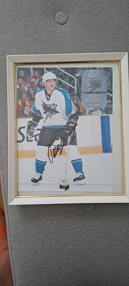 Teemu Selänne San Jose Sharks nimikirjoitus