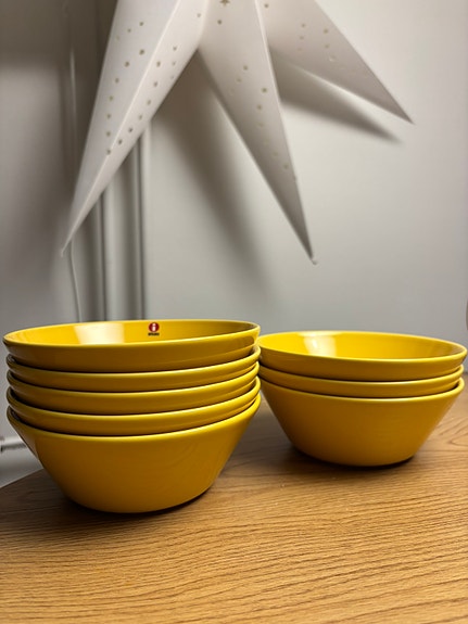 iittala, teema, hunaja, kulho, kulhot, 8KPL lautanen, astiat, pöytä, tuoli
