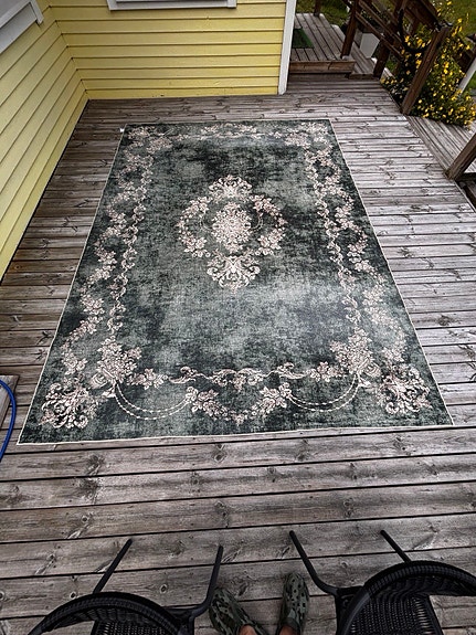 Vihreä iso nukkamatto 240x340cm