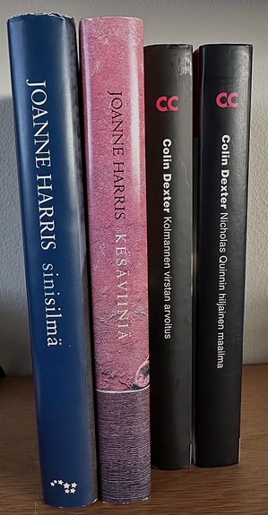 Dekkarikirjoja: Joanne Harris ja Colin Dexter