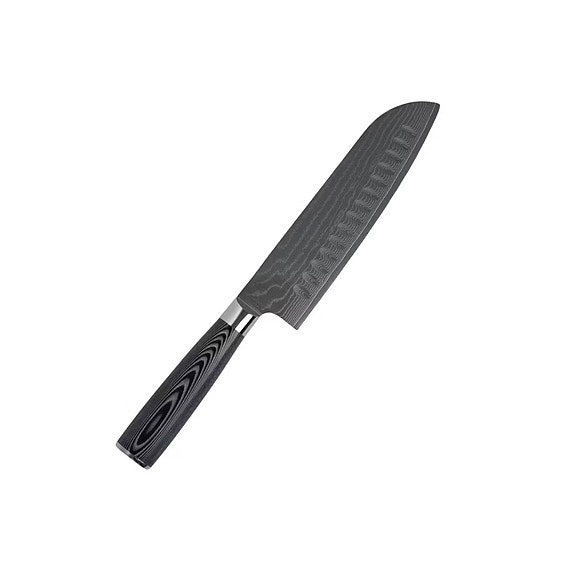 Myydään käyttämätön Damascus santoku-veitsi