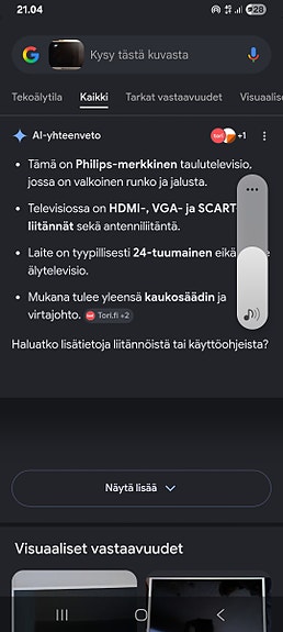 Philips 24" televisio valkoinen
