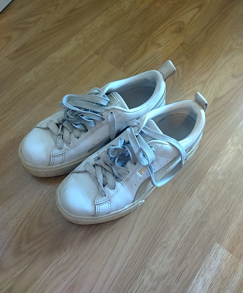 Naisten Puma Mayze Leather -alustatennarit, koko 37 (Käytetyt)