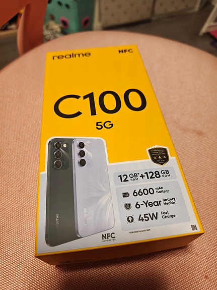 Realme C100 5G 4/128 Gt Sprouting Green uusi Android älypuhelin