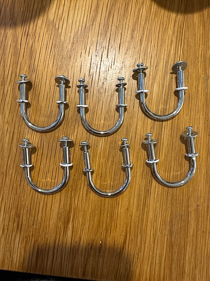 IKEA metalliset vetimet 6kpl